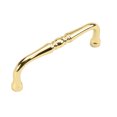 thumbnail image 1 of Hickory Hardware P3059-PB 3.5 In. Williamsburg Polished Brass Pull, 1 of 2