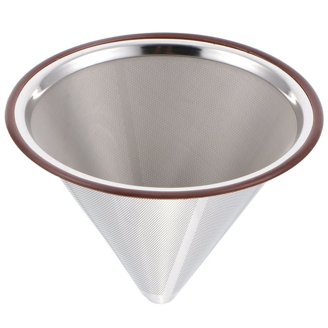 MasteelfCA 1Pc Coffee Filter Stainless Steel Manual Coffee Filter Paperless Tea Filter