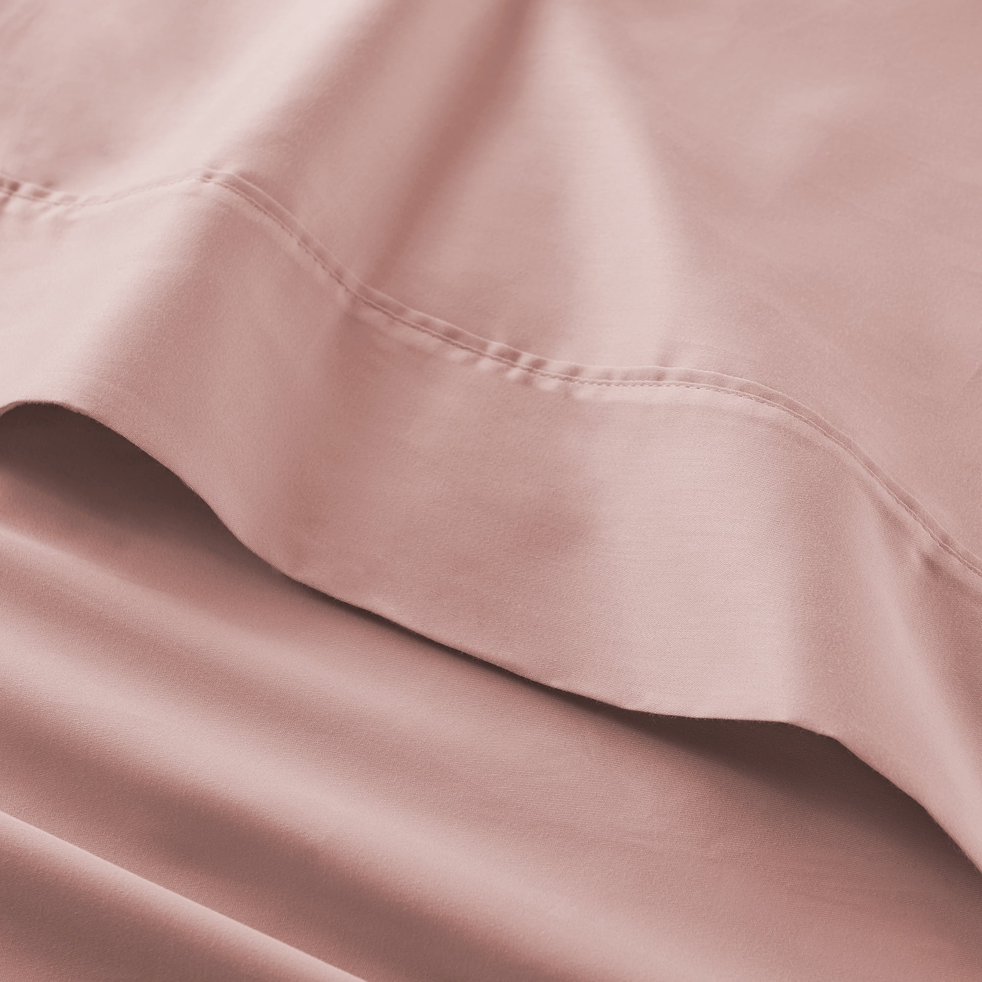 Better Homes & Gardens 4-Piece 300 Thread Count Old Rose Cotton Sateen Bed Sheet Set, Full