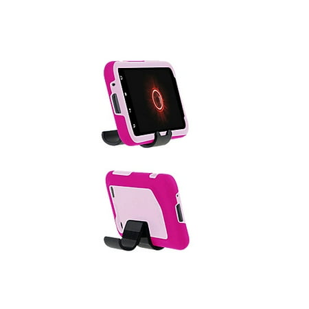 Htc Droid Incredible Rubber - Incipio - Double Cover Silicrylic Case with Stand for HTC DROID Incredible 2 ADR6350 - Light Pink/Dark Pink