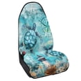thumbnail image 2 of XYZCANDO Turtle Pattern Terry Cloth Car Seat Covers Premium Car Front Seats Protector, Sweating, Suitable for Van Truck Seat, Fit for Cars Sedans Vans, 2 of 5
