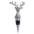 thumbnail image 1 of Tapón de botella de vino de animales Sunnimix Tapón de tapa giratoria universal de ciervo Plata, 1 of 8