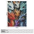thumbnail image 4 of EastSmooth Dragon Blanket Gifts -   Funny Throw Blanket for Babies, Kids, Boys &amp; Girls - Colorful Soft Fuzzy Blankets for Couch, Sofa &amp; Bed, 4 of 6