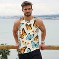 thumbnail image 5 of Rocae Butterflies for Men's Workout Tank Top Men's Running Tank Top Dry Fit Athletic Workout Tank TopsX-Large, 5 of 9