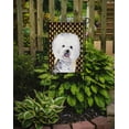 thumbnail image 2 of Bichon Frise Candy Corn Halloween Portrait Garden Flag, 2 of 2