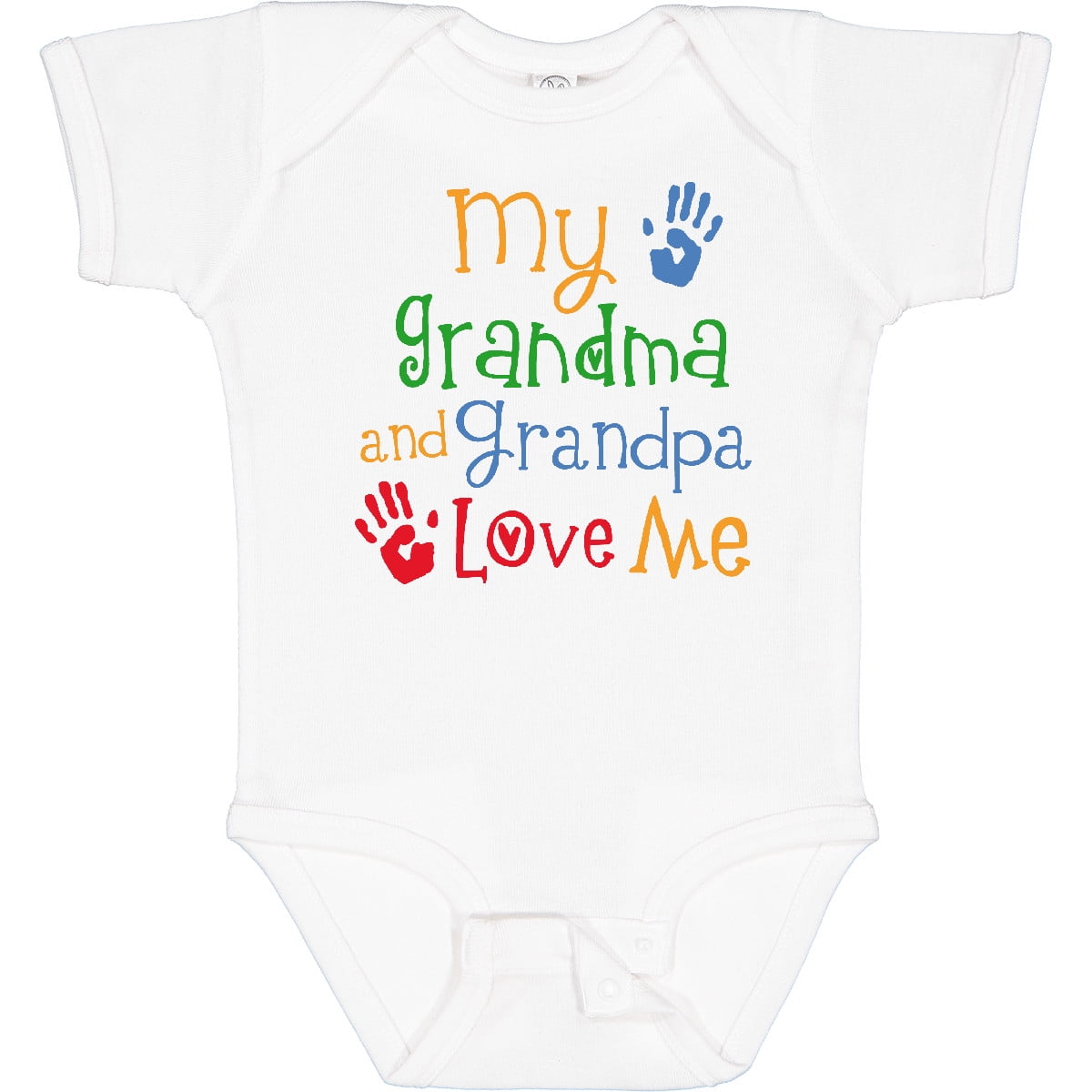 Inktastic My Grandma and Grandpa Love Me Boys or Girls Baby Bodysuit