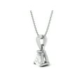thumbnail image 3 of AVDAN 925 Sterling Silver 5mm Trillion Moissanite Solitaire Women Wedding Necklace, 3 of 3