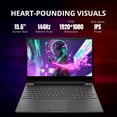 thumbnail image 3 of HP Victus 15.6" FHD 144Hz Gaming Laptop, AMD Ryzen 5 7535HS, 32GB DDR5, 1TB SSD, NVIDIA GeForce RTX 2050, Backlit Keyboard, HD Webcam, Wi-Fi 6, Bluetooth, Gray, Win 11 Pro, 32GB Snowbell USB Card, 3 of 7