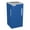 Blue, variant on Ex-Cell Kaiser 18-gal recycling recptacle- square top and Plastic decal- Royal Blue Texture finish
