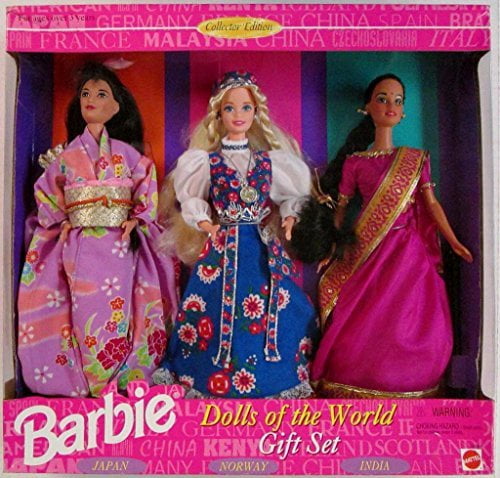 Set Of 3 Barbie Like Dolls 
