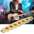 thumbnail image 4 of Guitar Mounting Ferrules, Strong Durable Portable Guitar String Through Plate, For Players Guitar Lovers Gold, 4 of 8