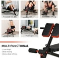 Soozier Adjustable Hyper Extension Dumbbell Weight Bench, Foam Leg
