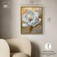 thumbnail image 6 of Athenas Flower Canvas Glamorous Feminine Wall Art by Art Remedy, Gold Frame, 20" x 24", 6 of 8
