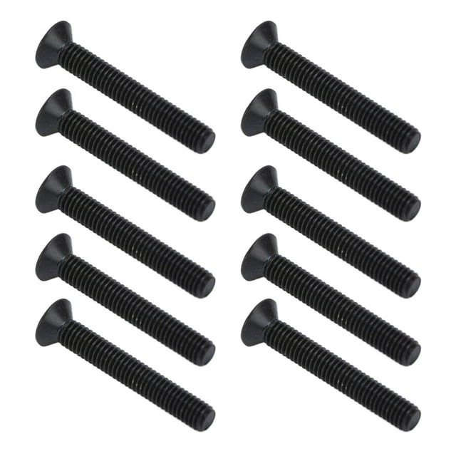Kit d'Assortiment de Vis Croisées, Protection contre la Corrosion Installation Sécurisée Vis de Comptoir Galvanisée Noire M3 pour Machines de Haute Précision M3x4,M3x5,M3x6,M3x8,M3x10,M3x12,M3x16,M3x20