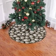 thumbnail image 2 of FMSHPON Baseballs Background Xmas Christmas Tree Skirt Stand Mat for Holiday Party Decoration Indoor Outdoor 36 inches, 2 of 3