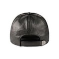 thumbnail image 3 of Brown Baseball Cap Genuine Leather Sheepskin Sna-pback Hi-gh Qu-ality Adjustable Dad Hat ,Soft Feel, 3 of 5