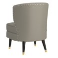 thumbnail image 3 of Contemporary Home Living Wing Back Accent Chair - 33.5" - Beige and Black, 3 of 7