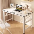thumbnail image 2 of HDOFM 31.5"/39.4" No Assembly Folding Computer Desk, Foldable Laptop Table for Small Space, Home Office, Student Bedroom & Apartment, 2 of 5