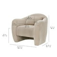 thumbnail image 4 of Beautiful Barrymore Teddy Accent Chair by Drew Barrymore, Fawn Cord, 4 of 11