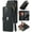Black, variant on Logo View for iPhone 15 Pro Max Case Wallet RFID Blocking with Card Holder Slots for Women Men PU Leather Flip Strap Zipper Pocket Protective Phone Case for iPhone 15 Pro Max 6.7", Black
