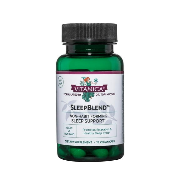 Vitanica, Sleepblend, Sleep Support, Vegan, 15 Capsules