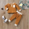 thumbnail image 4 of 2 Tone Ribbed Knitted Tracksuit Set, 4 of 8
