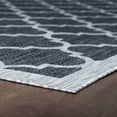 thumbnail image 5 of 9x12 Water Resistant, Large Indoor Outdoor Rugs for Patios, Front Door Entry, Entryway, Deck, Porch, Balcony | Outside Area Rug for Patio | Charcoal, Geometric | Size: 8'9'' x 12'3'', 5 of 10