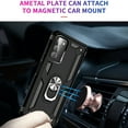 thumbnail image 6 of Compatible with Samsung Galaxy A03S Case Built-in 360 Ring Holder Kickstand, Extreme Protection Military Armor Magnetic Car Dual Layer Protective Heavy Duty Phone Cover,Black, 6 of 7