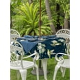 thumbnail image 3 of Outdoor Tablecloth with Umbrella Hole for Patio/Picnic/Party/Camping, Blue Summer Botanical Waterproof Table Cloth Round Cover Washable, Green Spring Floral Birds Farmhouse (Dia 54"), 3 of 8