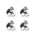 thumbnail image 1 of Molde de 4 piezas para tartas, molde antiadherente de acero inoxidable para Mousse, herramienta de cocina para hornear, accesorio de Gadget de Herramientas y accesorios para hornear Corazón NO2 Matsuzay HA084632-02, 1 of 6