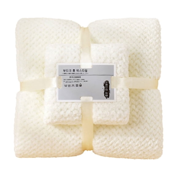 Qholemyo Fleece Towel And Bath Towel Set Cotton Bath Towels Bathroom Towels Large Bath Towels