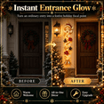 thumbnail image 6 of Glowing Christmas Door Hanger,LED Light Up Angel Christmas Ornament, Cascading Spiral Hanging Decor for Front Door, Fireplace, Window, Christmas Party Decoration, 6 of 8
