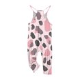 thumbnail image 5 of Odeerbi 5-14 Years Kids Girls Summer Jumpsuit Cow Print Camisole Romper Spring Casual Breathable Comfortable Overalls Strap Bib Overall Pants Playsuit, 5 of 8