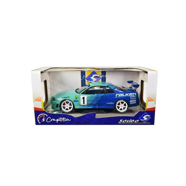 Nissan Skyline GT-R R34 (1999) ミニカー Nissan Skyline Gt-r R34 (1999) Fast and furious 1/43 New in