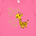thumbnail image 4 of Inktastic My Safta Loves Me Cute Giraffe Boys or Girls Baby T-Shirt, 4 of 5