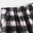 thumbnail image 5 of Women's Fuzzy Plush Pajama Pants Wide Leg Pj Bottoms Lounge Pants Soft Fluffy Sleep Pants Drawstring Elastic Waist Pjs for Women, 5 of 9