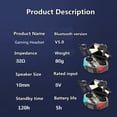 thumbnail image 3 of Methold Auriculares compatibles con Bluetooth Auriculares deportivos inalámbricos con micrófono Auriculares de audio de entrenamiento Cables de audio/vídeo, 3 of 6
