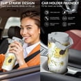 thumbnail image 5 of Sunflower 30oz Tumbler with Carry Handle – Double Wall Stainless Steel Insulated Cup, Flip Straw Lid, Leak-Proof & BPA-Free for Hot and Cold Drinks, Sports Outdoor Workout Christmas Birthday Travel, 5 of 6