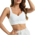 thumbnail image 1 of MIASHUI Bras for Women Front Side Buckle Lace Edge without Steel Ring Movement Seamless Gathering Adjustment Yoga Sleep Large Bra, 1 of 7