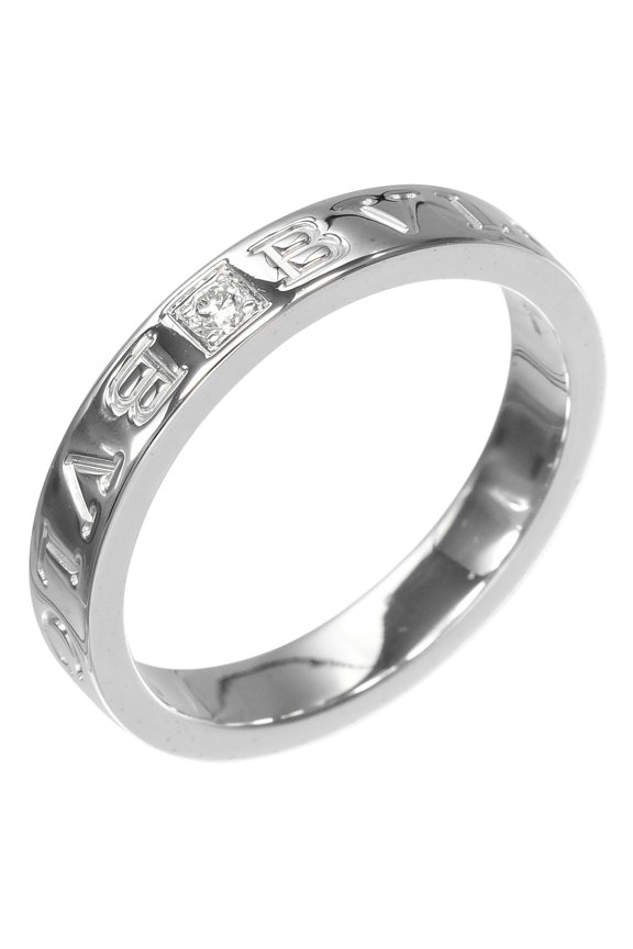 Pre-Owned BVLGARI B.zero1 Essential Ring, Size 19, 18K White Gold, Diamond, Approx. 6.8g