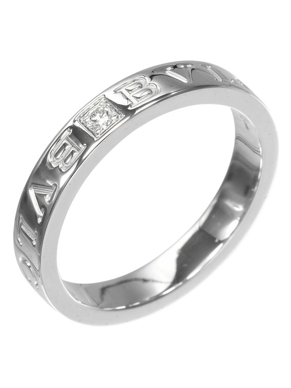 Pre-Owned BVLGARI B.zero1 Essential Ring, Size 19, 18K White Gold, Diamond, Approx. 6.8g