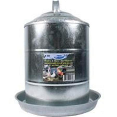 UPC: 0774996003344 | DOUBLE WALL CONE TOP GALVANIZED POULTRY FOUNTAIN GALV STEEL 5 GALLON