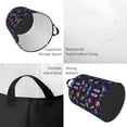 thumbnail image 2 of Zufioo Space Dinosaur Print Round Dirty Clothes Basket, Waterproof Standing Dirty Clothes Bag, Suitable for Home, Bathroom, Car Trunk-Small, 2 of 6