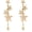 Gold, variant on Hypoallergenic Sparkly Big Star Dangle Earrings Long Tassel Earrings Dangling Celestial Jewelry for Christams Gift[a9867]