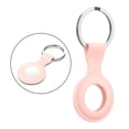 thumbnail image 3 of Funda protectora de silicona suave para rastreador, con llavero. Rosa, 3 of 9