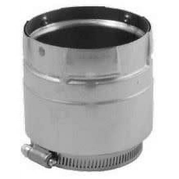 PelletVent Pro 4" SS Appliance Adapter with Adjustable Clamp