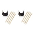 thumbnail image 2 of fastboy 4Pcs Bags Chains Replacement Gold Metal Belt Removable Adjustable Decorative Purse Straps Handles Messenger Crossbody 2Set, 2 of 5