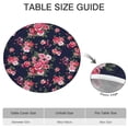 thumbnail image 6 of Pioneer Flower Floral Print Pattern Round Fitted Tablecloth with Elastic Edge,Dining Table Cover Waterproof,Outdoor Round Tablecloth for Camping,Dining,Indoor and Outdoor, 6 of 7