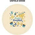 thumbnail image 4 of Hanukkah Tablecloth Round Cute Jewish Holiday Hanukkah Table Cloth 60 Inch Washable Polyester Table Cover for Kitchen Party Picnic Dining Decor, 4 of 6