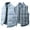 #00 5 Light Blue, variant on TrdSipl Men's Checkered Double Sided Vest Sleeveless Stand Collar Zip Waistcoat Outdoor Warm Jacket Coat Vest for Hiking Travel Golf